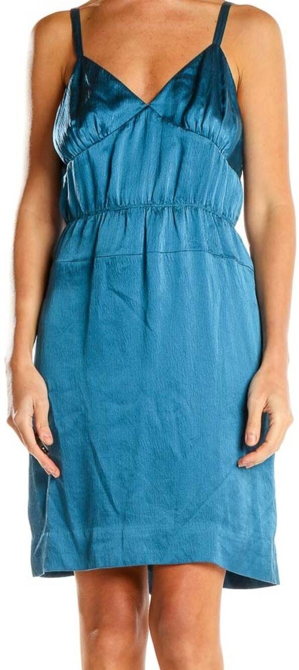 J.Crew Silk Serenade Dress Bodice Mini Lined Deep V Neck Casual Orange Rust 2